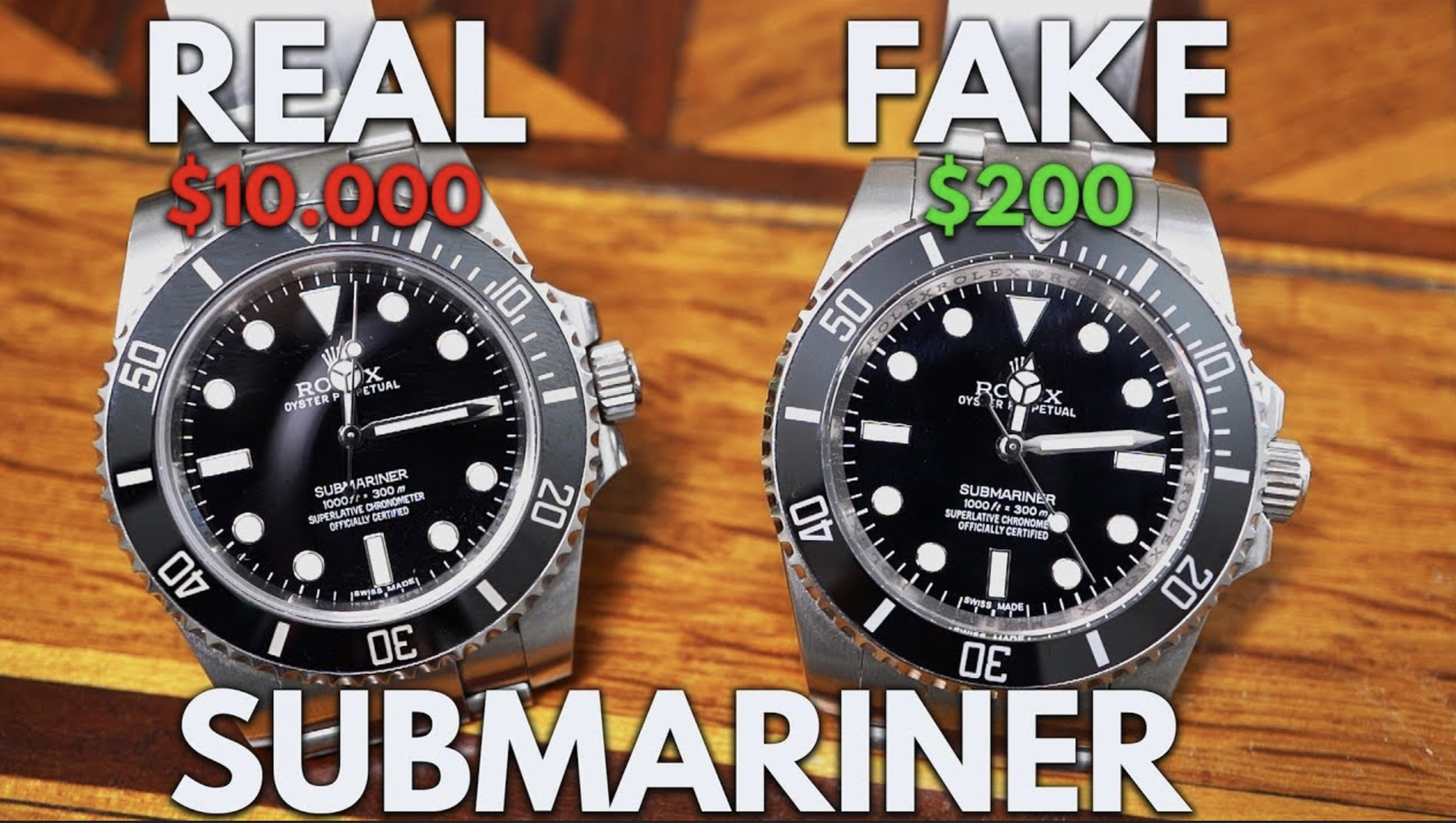 Rolex Submariner real fake