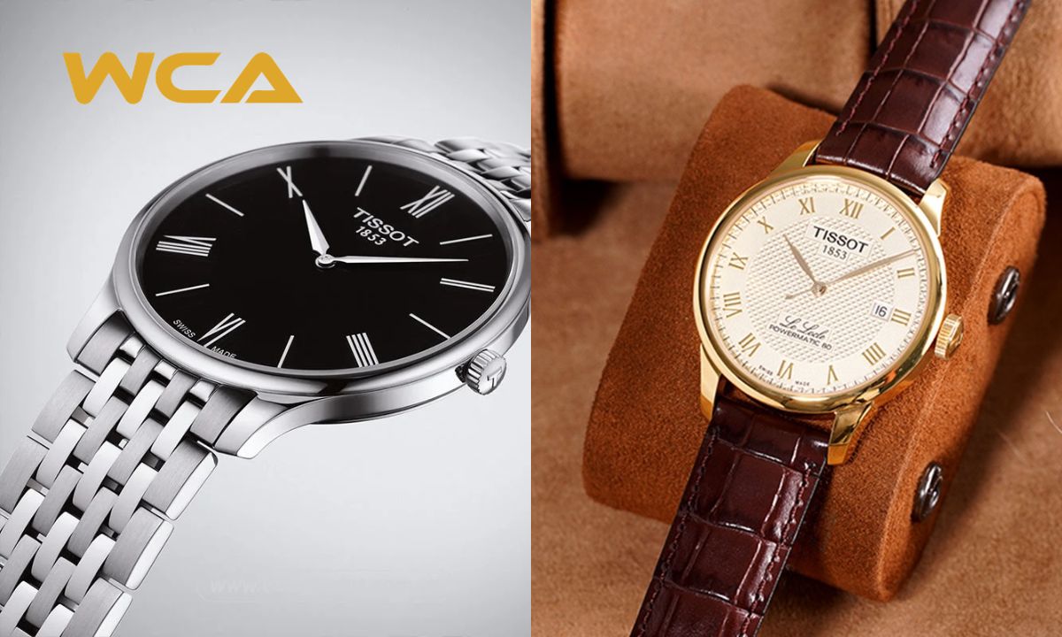 Cách phân biệt đồng hồ Tissot thật giả nhanh chóng tại nhà 2 Dây kim loại ôm khít, khóa đóng mở mượt, còn dây da mềm, đường may đều và logo dập rõ nét