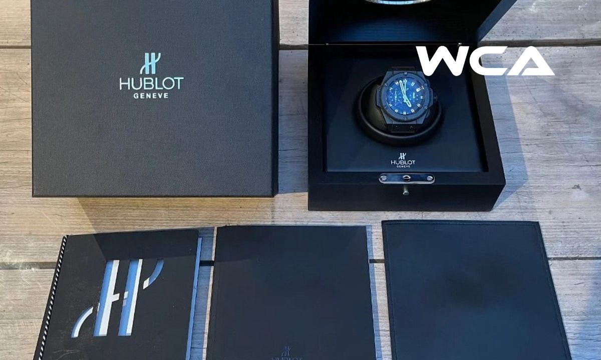 Gợi ý 8 cách phân biệt đồng hồ Hublot thật giả chính xác, dễ dàng 2 Hộp đựng và giấy tờ đi kèm khi mua đồng hồ Hublot