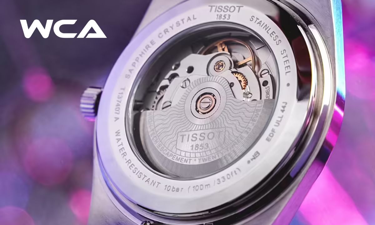 Cách phân biệt đồng hồ Tissot thật giả nhanh chóng tại nhà 6 Các thông số được in rõ nét ở mặt lưng đồng hồ
