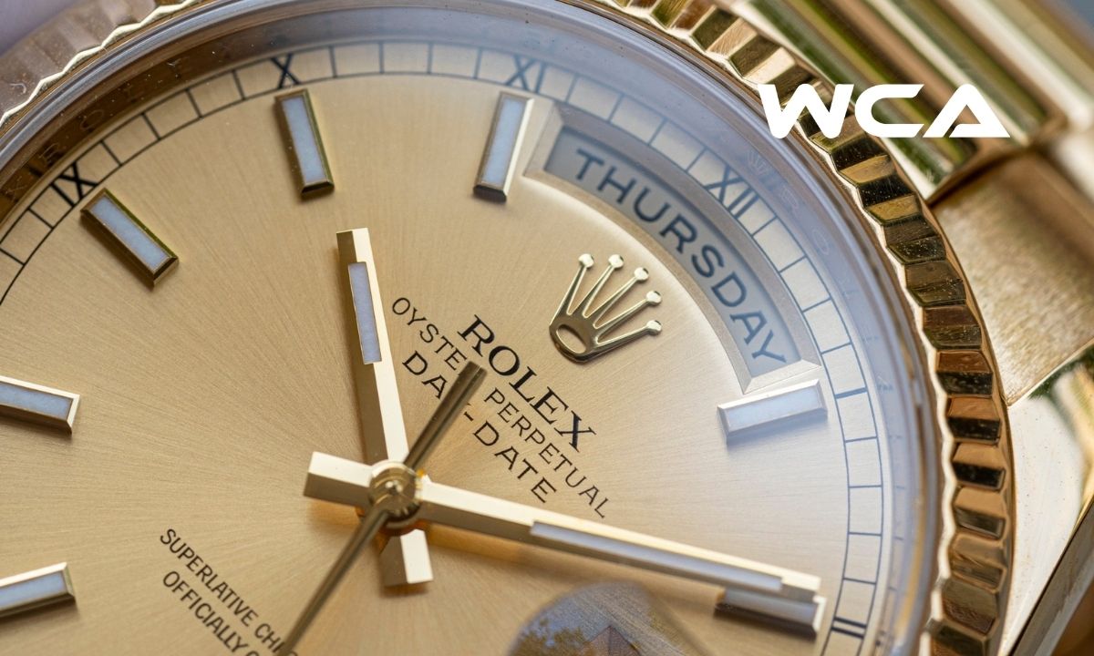 Cách nhận biết đồng hồ Rolex thật và giả nhanh và chính xác 1 Logo vương miện Rolex chính hãng được hoàn thiện sắc nét, các chóp và đường nét rõ ràng